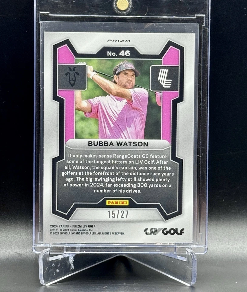 2024 Prizm LIV Golf Bubba Watson Cherry Blossom /27 Rangegoats GC - Image 2 of 2