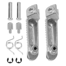 1 jeu de piquets de moto en acier repose-pieds de moto pédales de moto