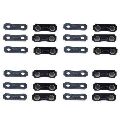 12 Set Kettensäge Kette Reparatursätze Messgerät Master Links voreingestellte Spanngurte Neu #