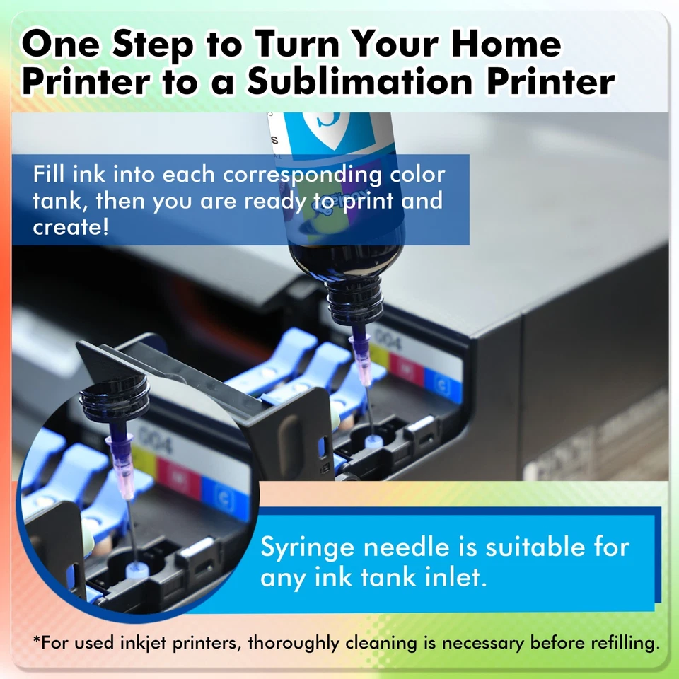 800ML Bulk Koala Sublimation Ink for All Inkje WF-7210 ET-2720 ET-2760 2800 2803 - Image 3 of 4