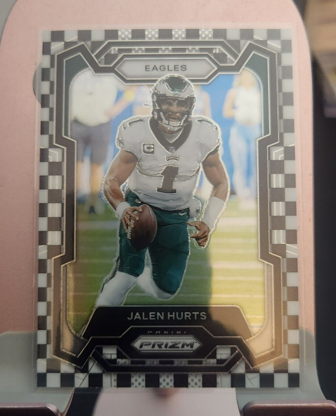 2023 PANINI PRIZM BLACK & WHITE CHECKER JALEN HURTS#244