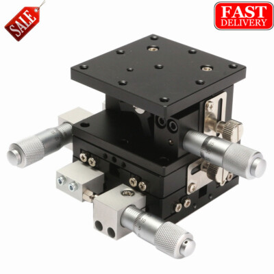 XYZ 3Axis Linear Stage Trimming Platform Bearing Tuning Sliding Table 60x60mm