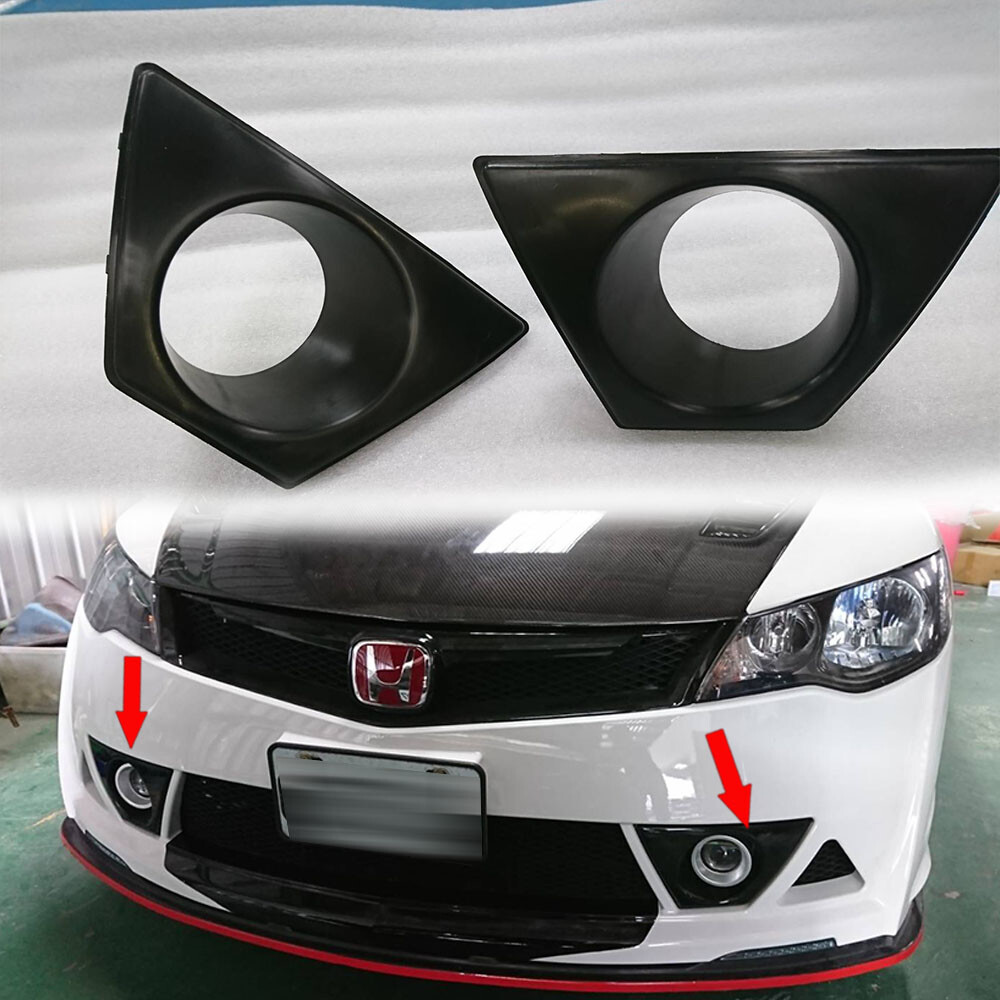 For Honda Civic 8th Mugen RR Look Fog Light Cover Retainers Rr Kit