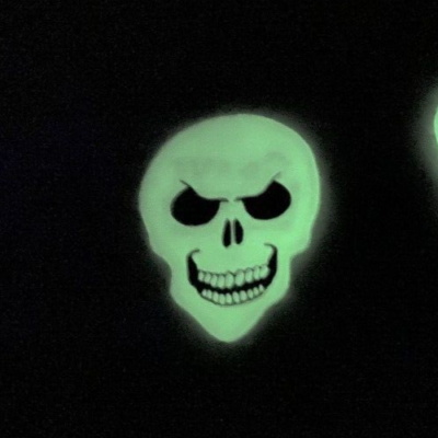 12 SKULL GRAVE PICKER MONSTER CLEAR GUITAR PICKS - HOT PICKS