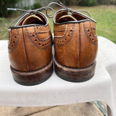 Allen Edmonds Walnut Strand Cap-toe Sz 10D Oxford Dress Shoe Brown