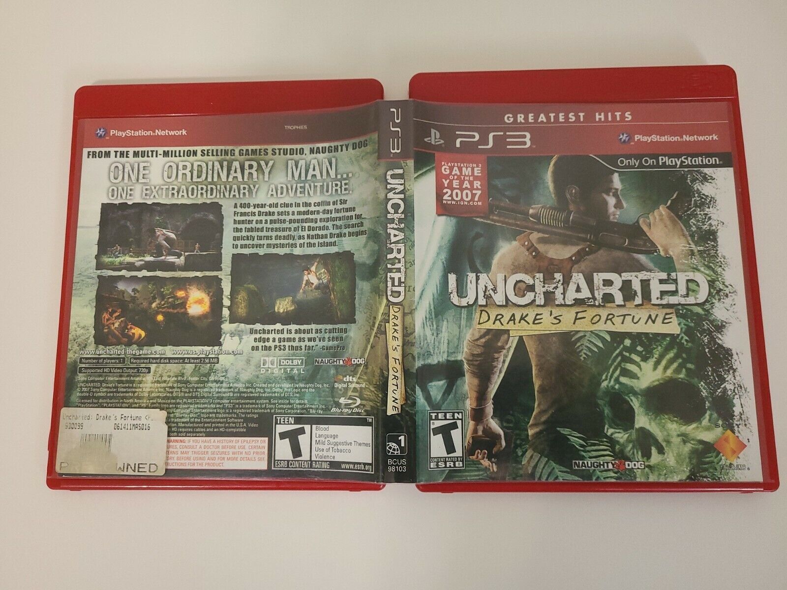 Uncharted: Drake's Fortune Greatest Hits PlayStation 3 98103 - Best Buy