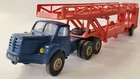 BERLIET TRACTOR TBO 15 BLUE AND RED CAR DOOR TRAILER NOREV (N6)