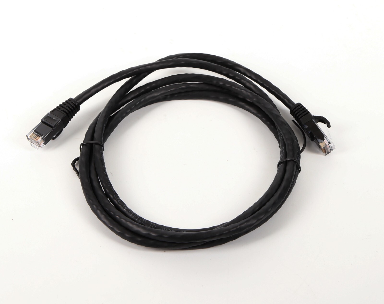 6ft Black Snagless CAT6 Ethernet Cable - New-image