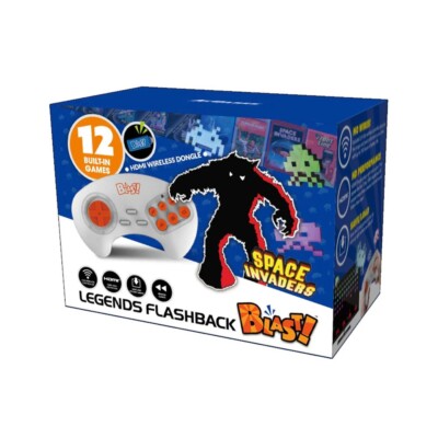 Legends Flashback Blast! 12 Games HDMI Controller Space Invaders Burger Time