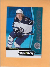 2018-19 UPPER DECK SYNERGY SAMI NIKU ROOKIE /799 BLUE #44 WINNIPEG JETS  A1