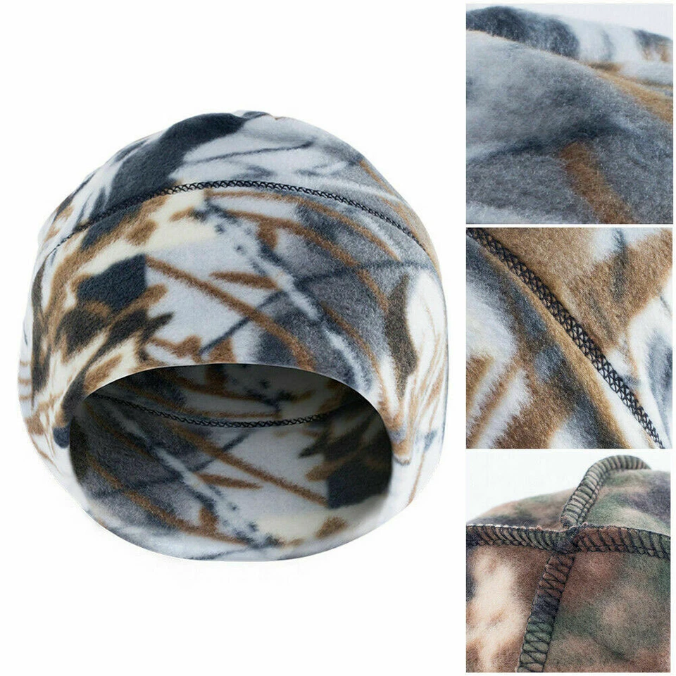 Winter Beanie Hat Windproof Fleece Soft Beanie Men's Backcountry Hunting Hat Cap - Image 4 of 4