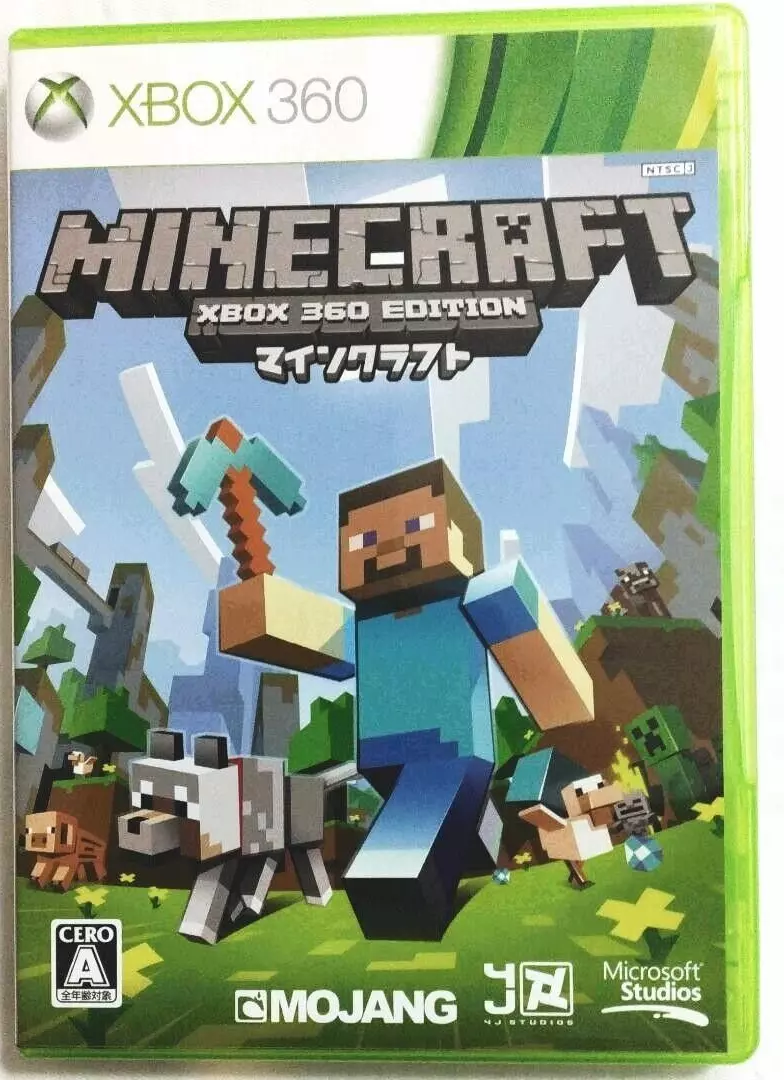 Xbox 360 Minecraft Japanese Games With Box Tested Genuine