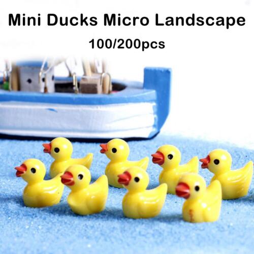 100/200PCS Mini Rubber Ducks Miniature Resin Ducks Yellow Tiny Duckies Hot Y4 - Bild 1 von 14