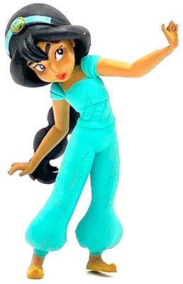 CHILD JASMINE Disney ALADDIN Princess PVC TOY Playset Figure 2 3/4'' FIGURINE!