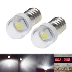 2x 3V Cold White E10 Led Lamp Flashlight Replacement Bulb Torches Light 2 D Cell