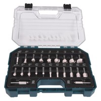 Makita FräSer Set 22-Teilig NutfräSer HohlkehlfräSer BohrfräSer Koffer D-74778
