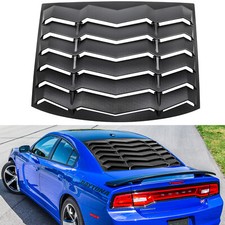 Rear Window Louver Windshield Sun Shade Cover Vent For Dodge Charger 2011-2022