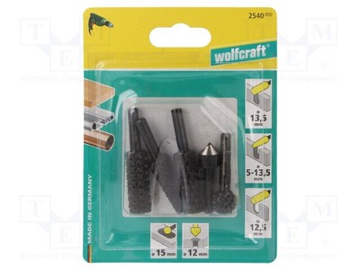 Pilnik obrotowy stal narzędziowa drewno 1/4''sześciokątne Z1C2