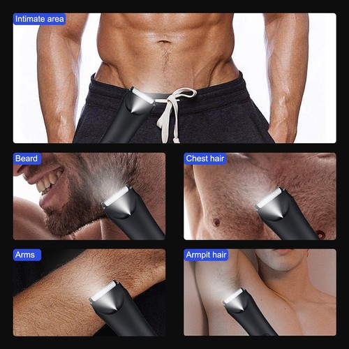 Manscaping Pubic Hair Trimmer Waterproof Groin Electric Mens Ball Body Shaver ~ - Picture 9 of 16