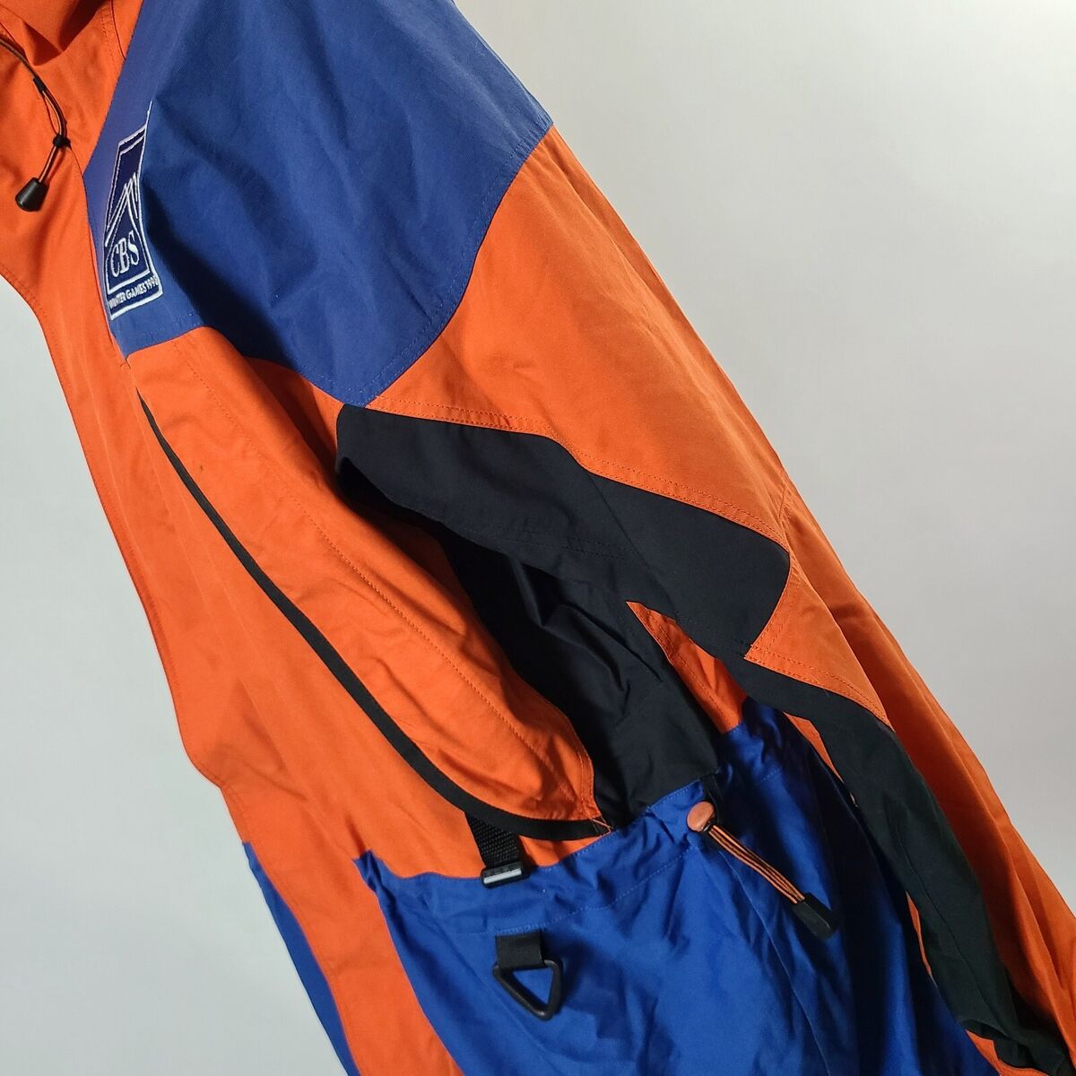 VTG 1998 NIKE ACG CBS WINTER GAMES Orange BLUE STORM FIT VTG 1998 NIKE ACG CBS WINTER GAMES Orange BLUE STORM FIT