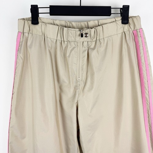 Vintage Boston Proper Windbreaker Pants Womens Small Pink Zip Ankle Lined 90s - Picture 2 of 17