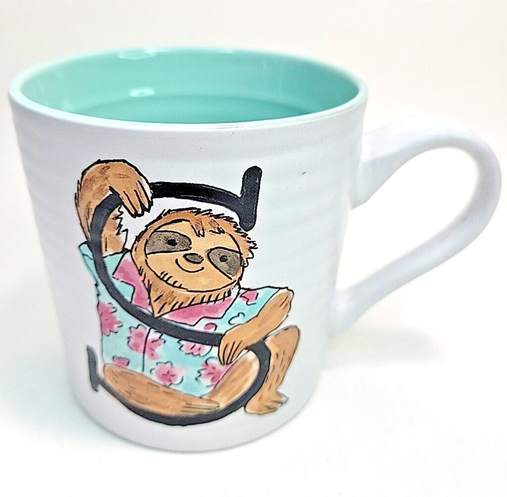 Sloth Coffee Mug Letter S Animal Alphabet Sheffield Home Mug Cup Name  Initial"S" | eBay