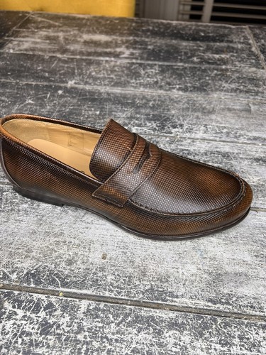 Harrys of london James Textured Calf Penny Loafers Sz 7.5 UK, 8.5 US - Picture 7 of 11