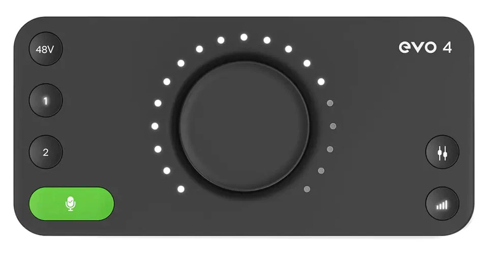 Audient EVO 4 USB Audio Interface 2in/2out Recording Smartgain Smart Touchpoints - Image 3 of 4