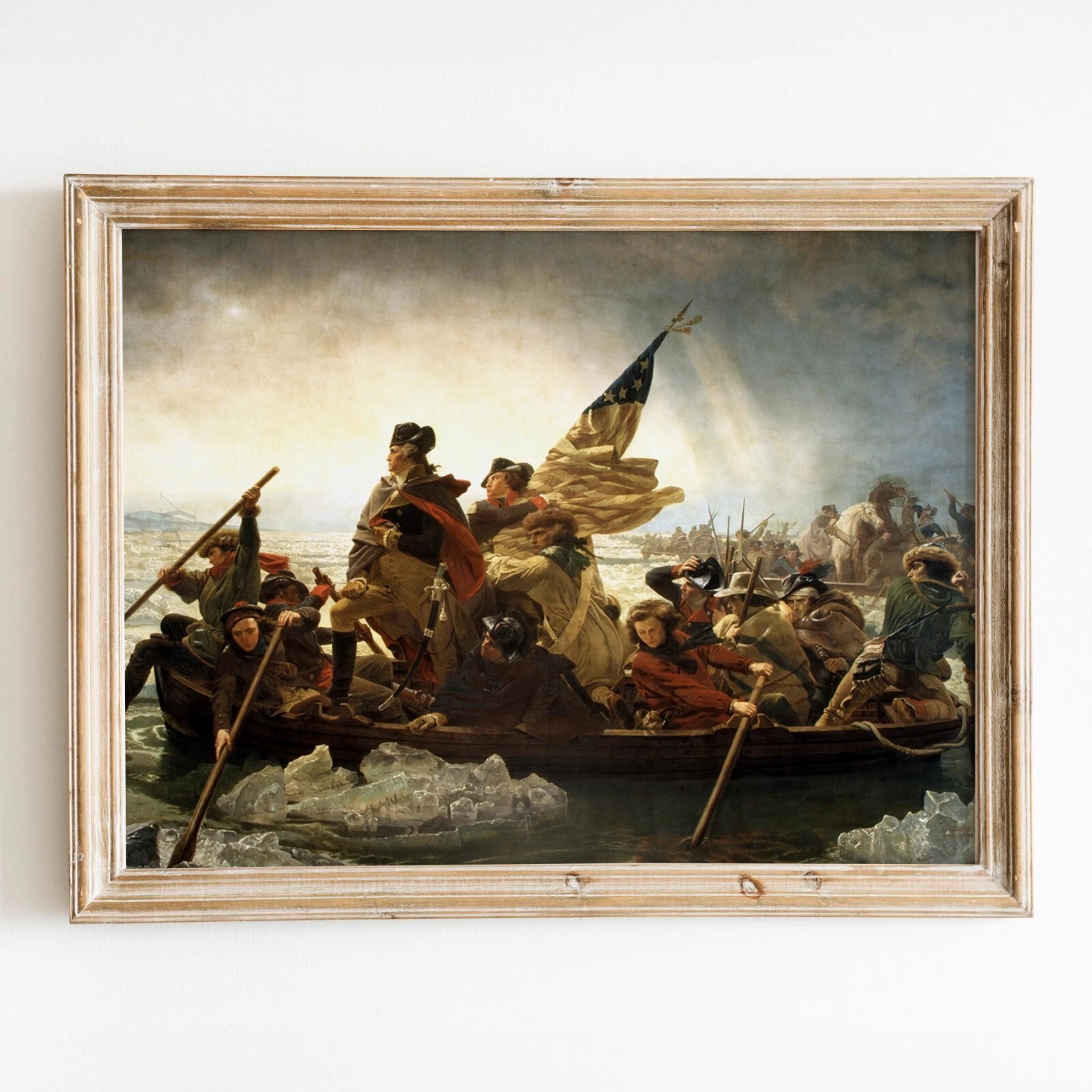 Washington Crossing the Delaware Painting America History Wall Art Poster Print
Opens in a new windo