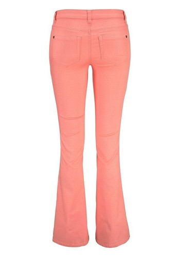 Ajc Women's Jeans Flared Bootcut Pants Chino Stretch - Picture 2 of 4