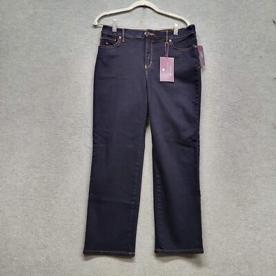Gloria Vanderbilt Women Jeans 12P Short Blue Amanda Supreme Stretch Slimming NWT