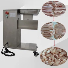 TECHTONGDA 110V QE Stainless Steel Commercial Meat Slicer w/15mm Blade 500KG/h