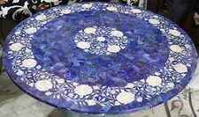 18'' Marble Table Top Center Coffee Home Decor Inlay pietra dura antique a30