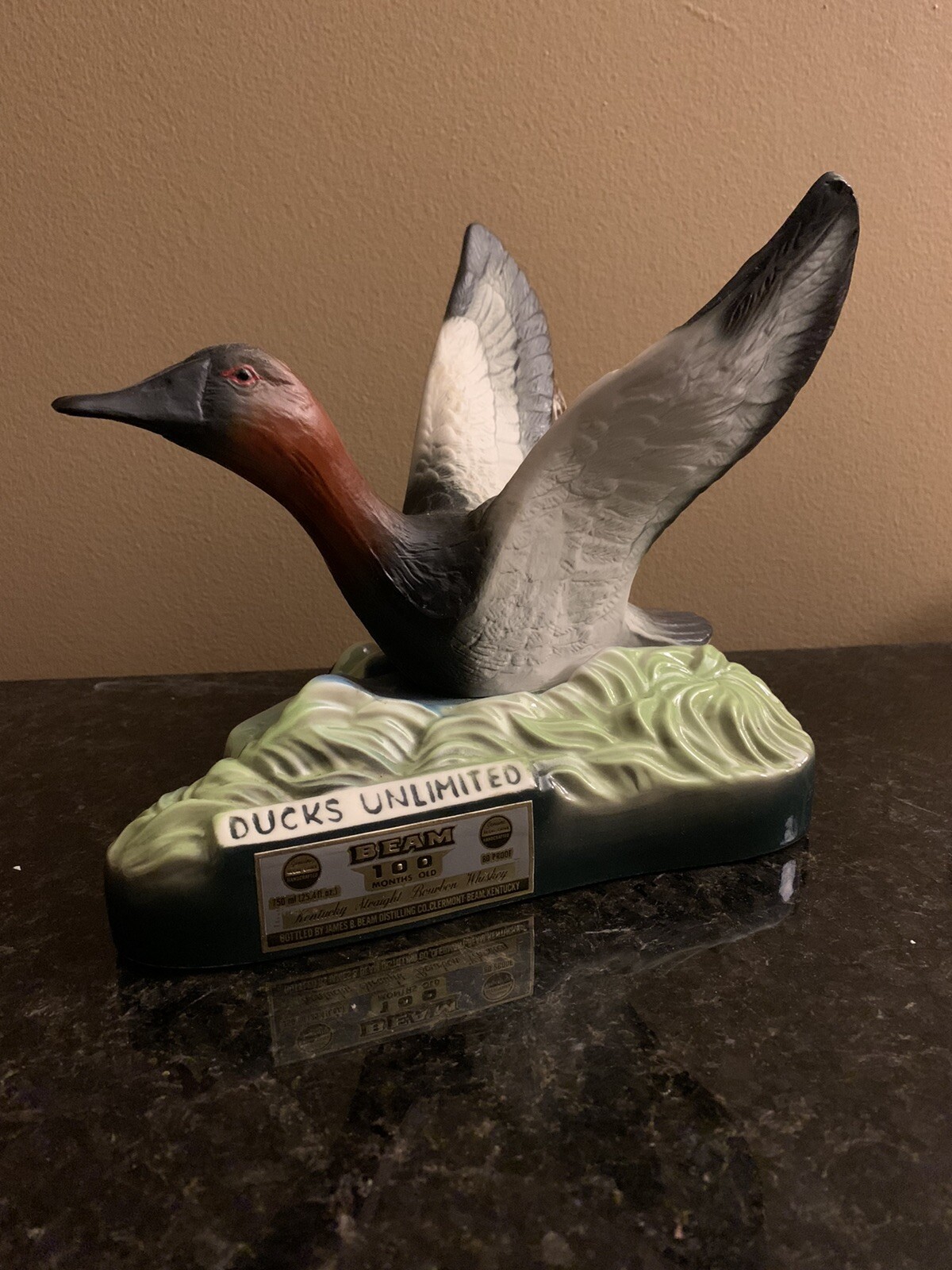 Vintage Decanter , Jim Beam, Ducks Unlimited, Canvasback 1979. Free