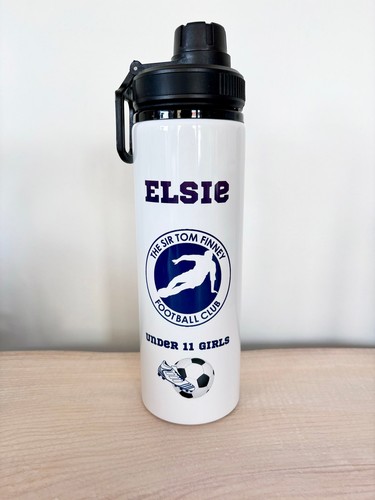 Personalised Football Team Water Bottle - Picture 3 of 9
