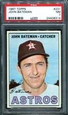 1967 TOPPS #231 JOHN BATEMAN PSA 7 24408314