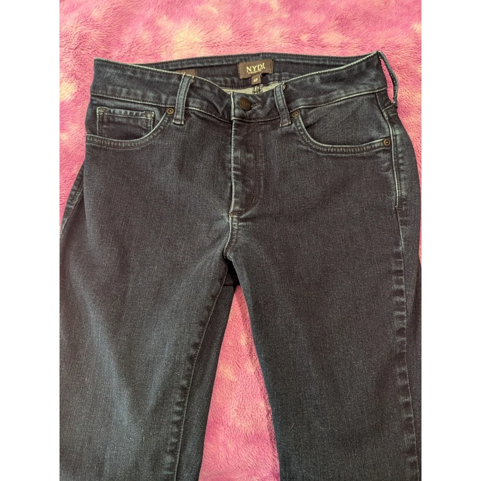 NYDJ Jeans Women's 6P Mid Rise Ami Skinny Dark Wash Stretch Lift Tuck - Image 2 of 4