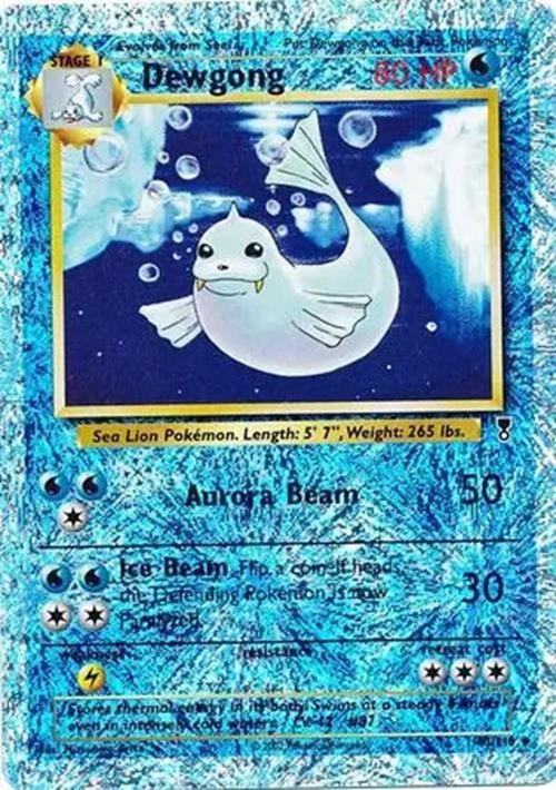 Dewgong - 40/110 - Pokemon Legendary Collection Reverse Holo Rare Card WOTC HP