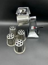 Cordon Bleu Vintage Food Processor Vegetable Slicer Shredder + 5 cutters USA