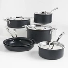 All-Clad HA1 Curated Hard-Anodized Non-Stick 10-Pc Cookware Set. Oven Safe 500F