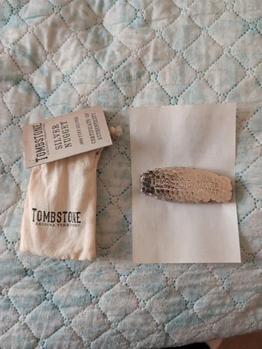 10 Ounces  Fine Silver Bar Tombstone Silver Nugget Collectible