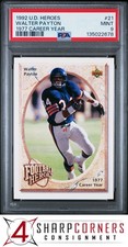 1992 UPPER DECK HEROES #21 WALTER PAYTON 1977 CAREER YEAR PSA 9