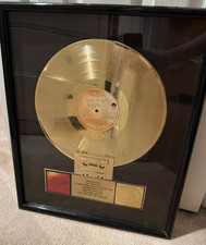 The Cure Kiss Me Kiss Me Kiss Me Gold  RIAA record award Original Robert Smith