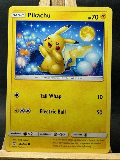 Pikachu Pokémon TCG Sun & Moon Common Individual Collectible Card