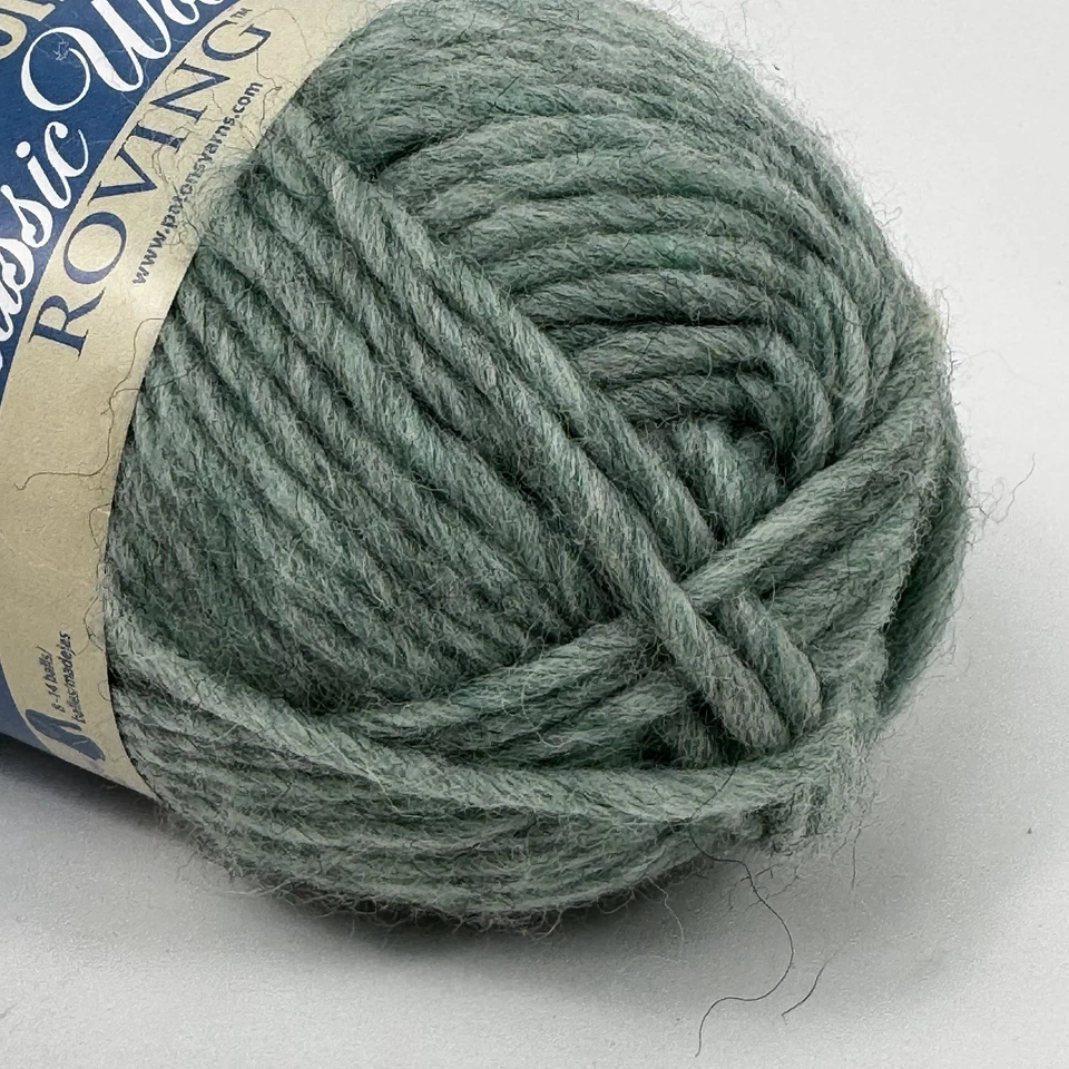 Patons Classic Wool Roving Yarn 100g 100% Pure New Wool Green Low Tide Knit DIY - Image 2 of 4