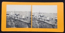 Foto 1880 Stereo 97 MARSEILLE Les catalans SIP stereo vintage albumine