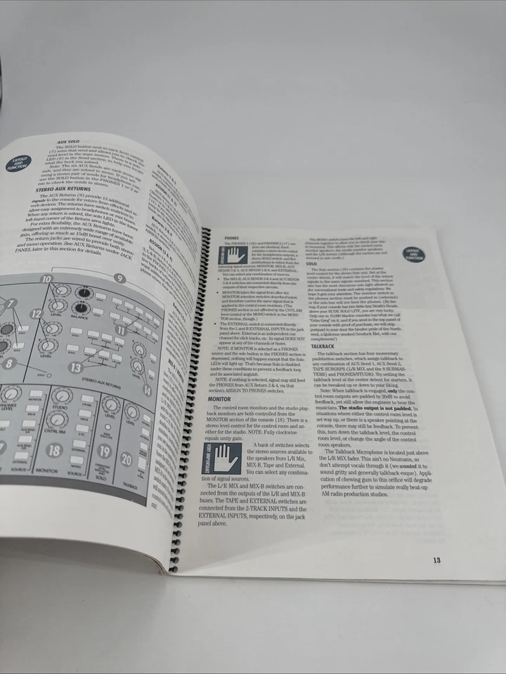 Mackie 8 BUS Owner's Manual 1995 Original Manual Mixing Console - Image 4 of 4