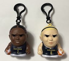 NEW 2026 BOSTON & CUNNINGHAM Indiana Fever Set Squeezy Mates WNBA Keychains