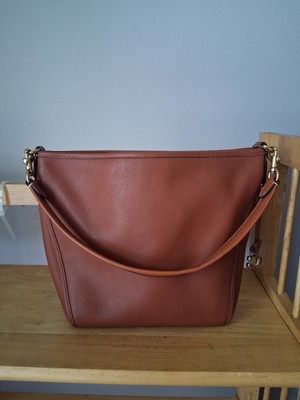 Coach Small Pebbled Leather Purse Dufflette Shoulder C8482 New W/O Tags SAMPLE