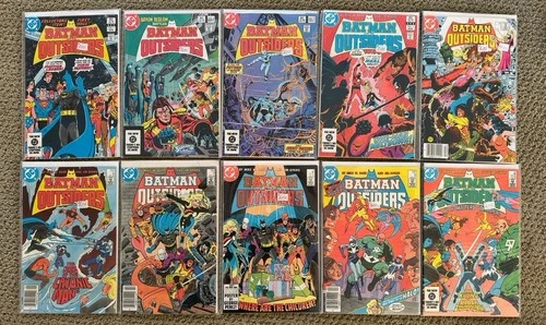 Batman and the Outsiders #1-10 DC Comics Vintage Comic Lot F/VF